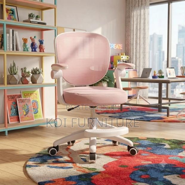 Office Chairs; Pink Home Studying Clerical Chairs - thumbnail 5