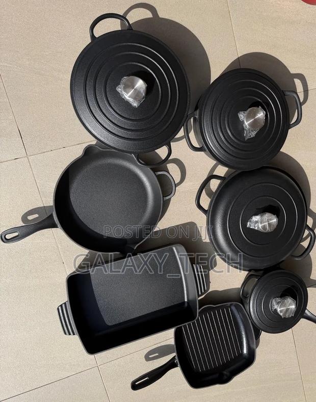 11 PCS Enamel Cast Iron Cookware Set - thumbnail 3
