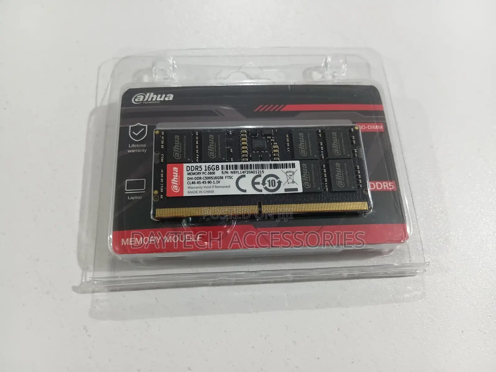Dahua Technology 16GB DDR5 5600MHz SO-DIMM Laptop Memory Ram.