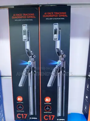 C17 AI Face Tracking Gimbal With 360° Auto Rotation Remote