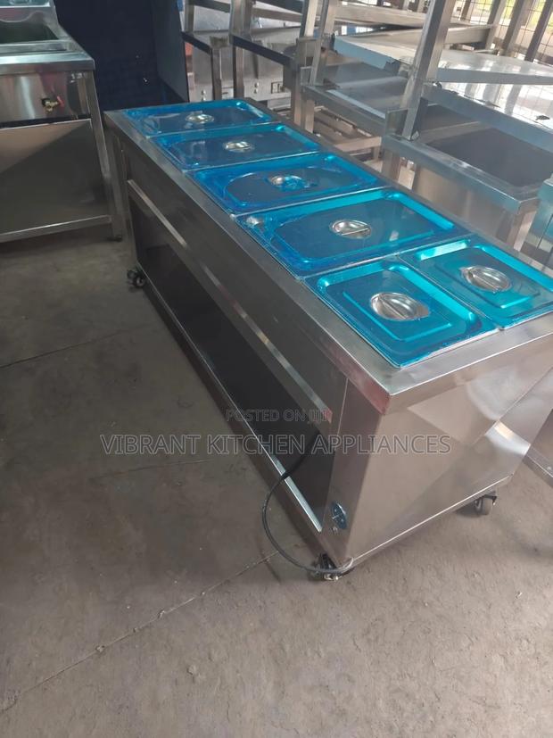 5-Pan Commercial Food Warmer (Bain Marie) - thumbnail 2