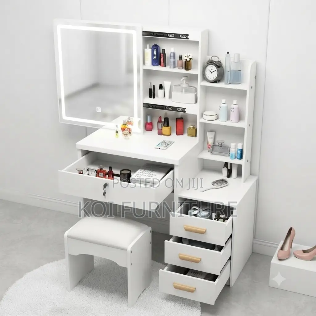 Dressers; Bedrooom White Dressing Room Table