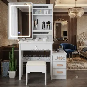 Dressers; Bedrooom White Dressing Room Table