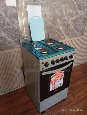Eurochef Free Standing 3 Gas Burner +1 Electric Cooker