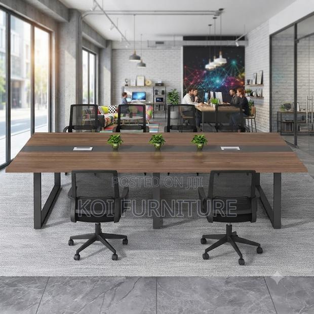 Boardroom Table; 2400mm Brown-Top Boardroom Table - thumbnail 4