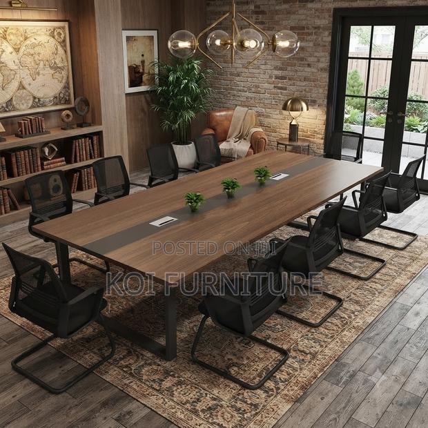 Boardroom Table; 2400mm Brown-Top Boardroom Table - thumbnail 5
