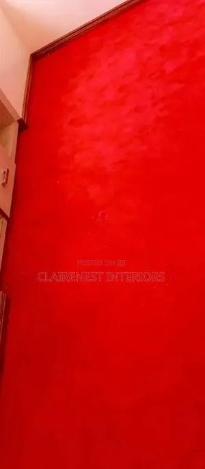 Plain Bright Red USA 8mm Wall to Wall Carpets