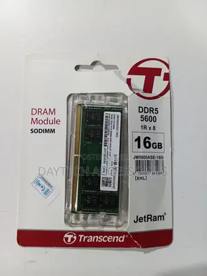 Transcend 16GB DDR5 5600MHz Laptop RAM - Black