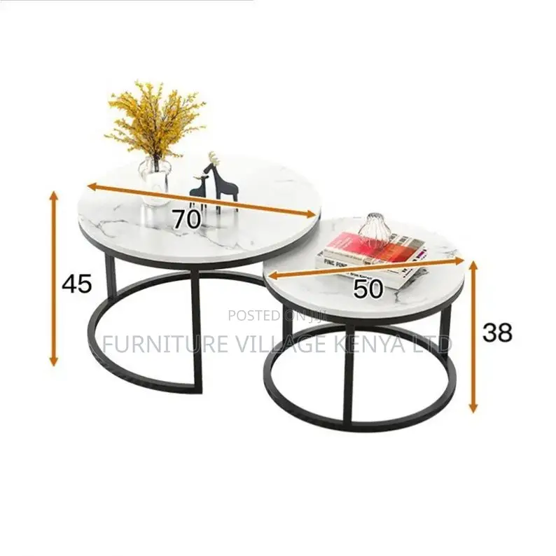 Coffee Table; 2 PCS Home-Office Coffee Table Set