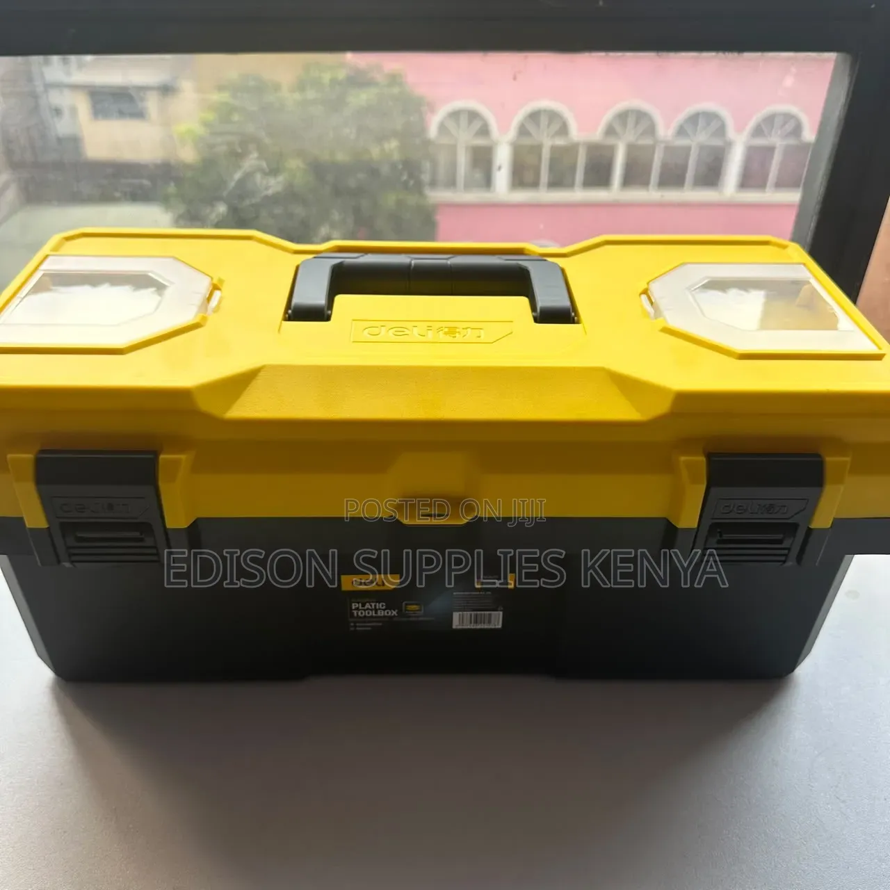 Deli Tool Box 20" Inch Plastic ToolBox Lockable Storage Boxes Wt Tray