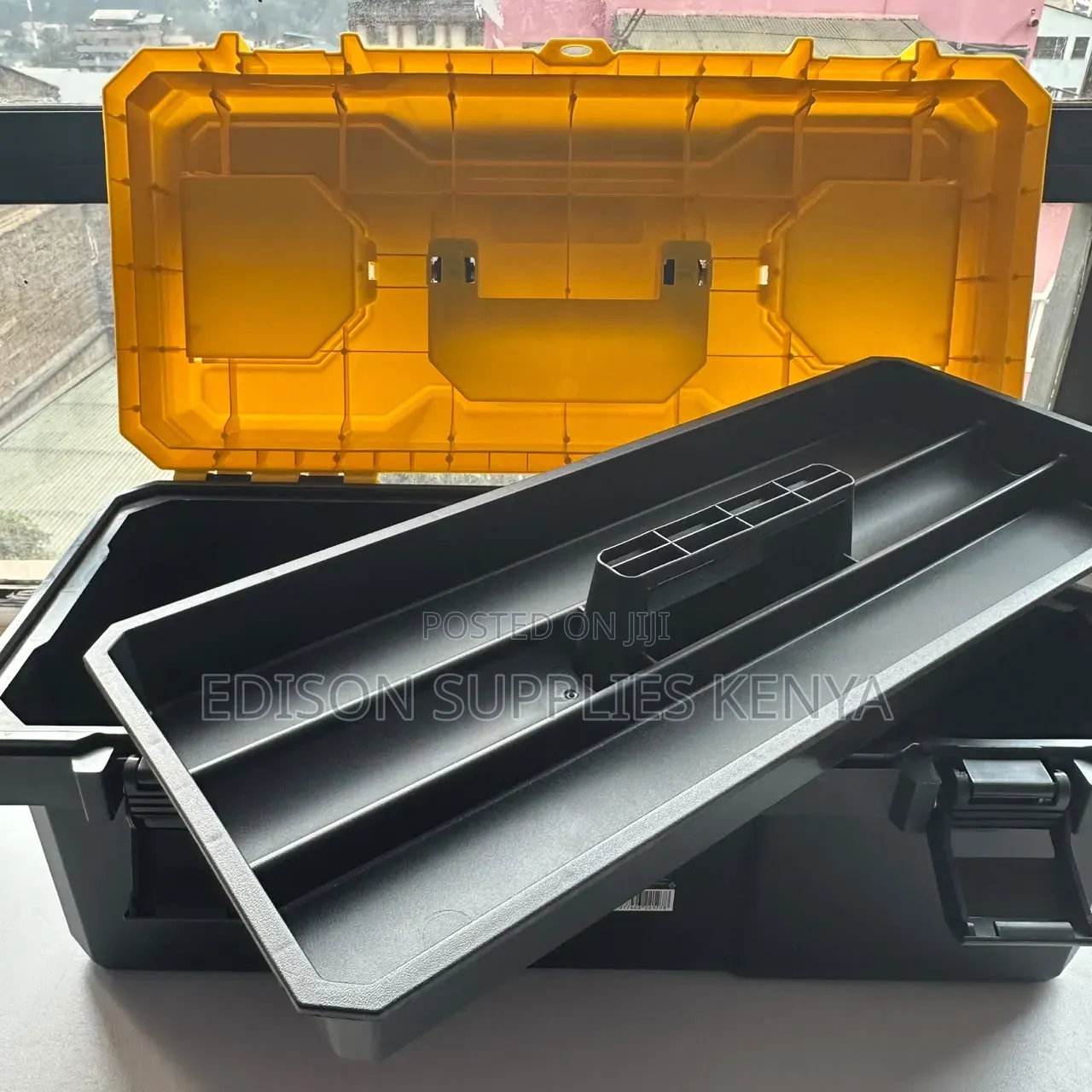 Deli Tool Box 20" Inch Plastic ToolBox Lockable Storage Boxes Wt Tray
