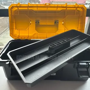 Deli Tool Box 20" Inch Plastic ToolBox Lockable Storage Boxes Wt Tray