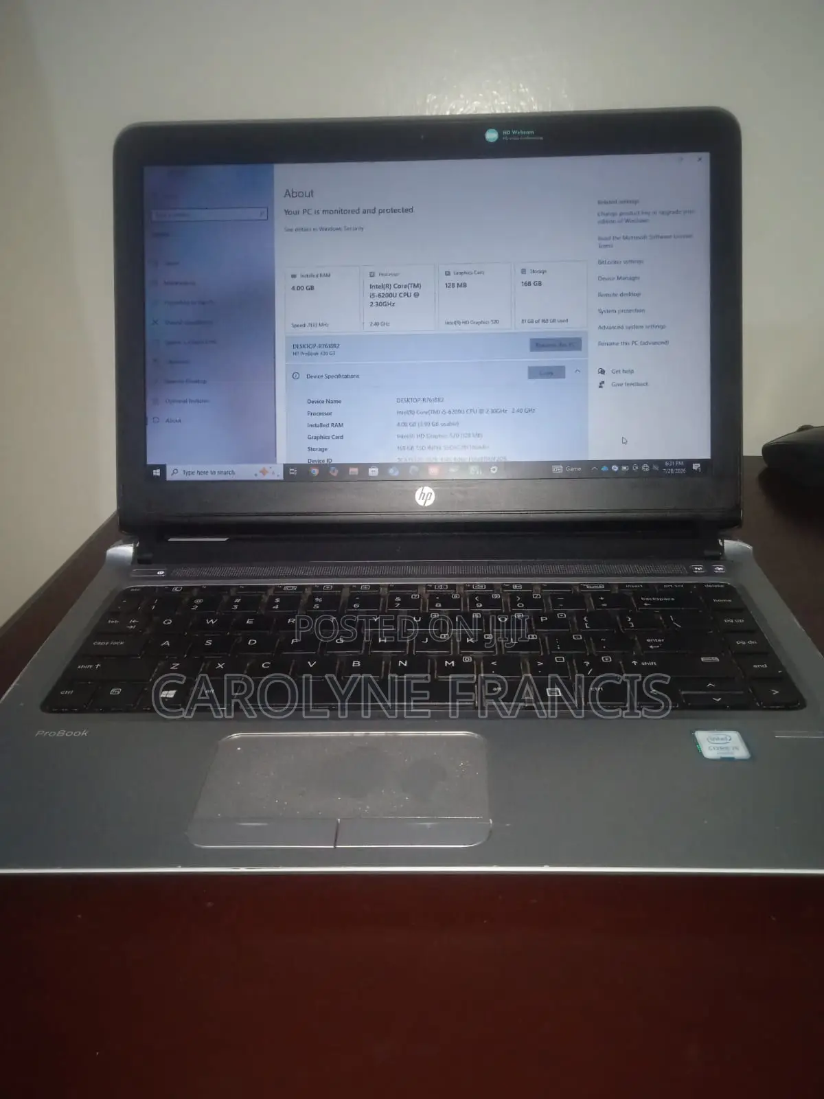 Laptop HP ProBook 430 4GB Intel Core i5 SSD 128GB