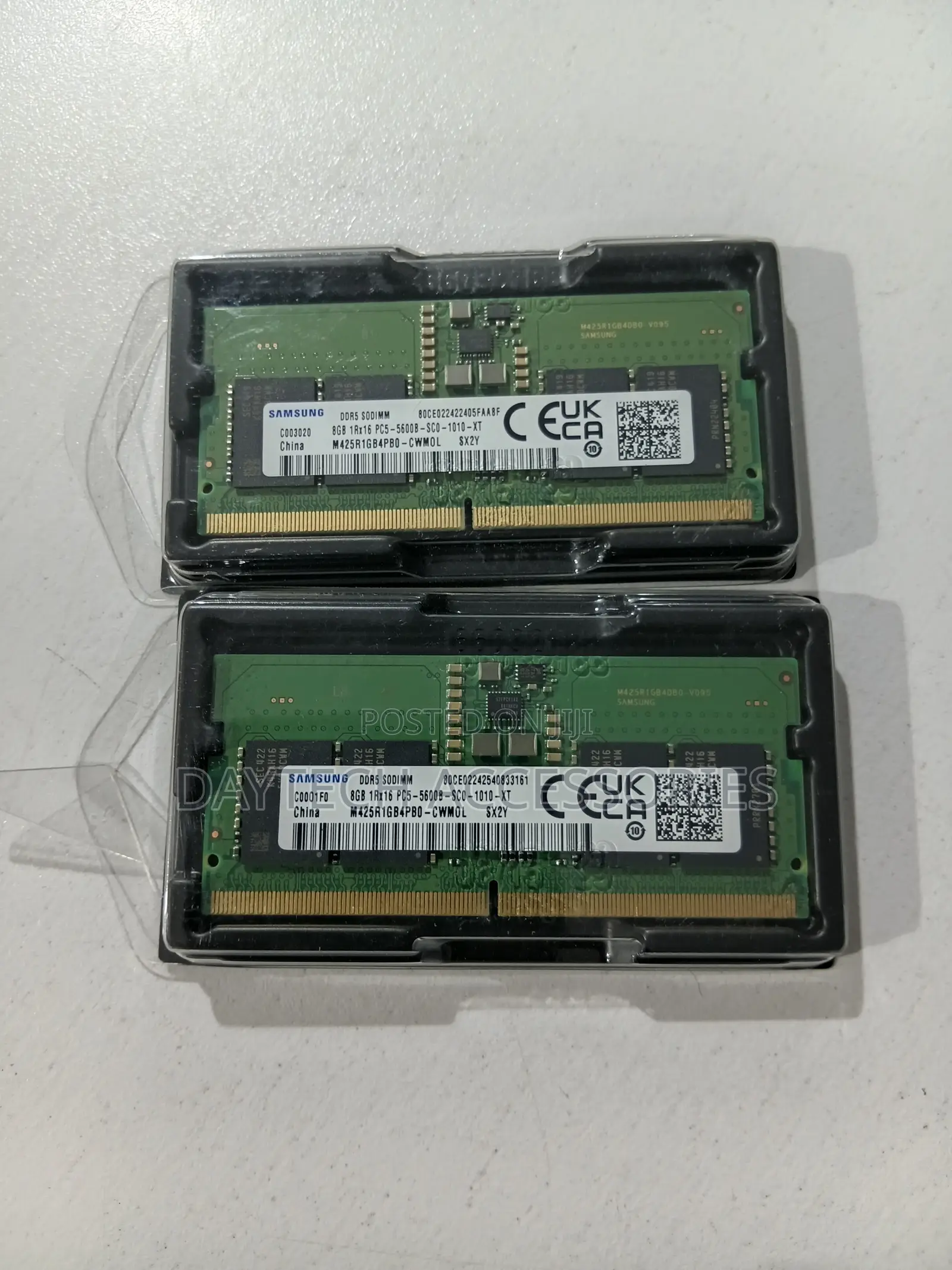 Samsung 8GB DDR5 5600MHz SODIMM Laptop Ram Memory Modules.