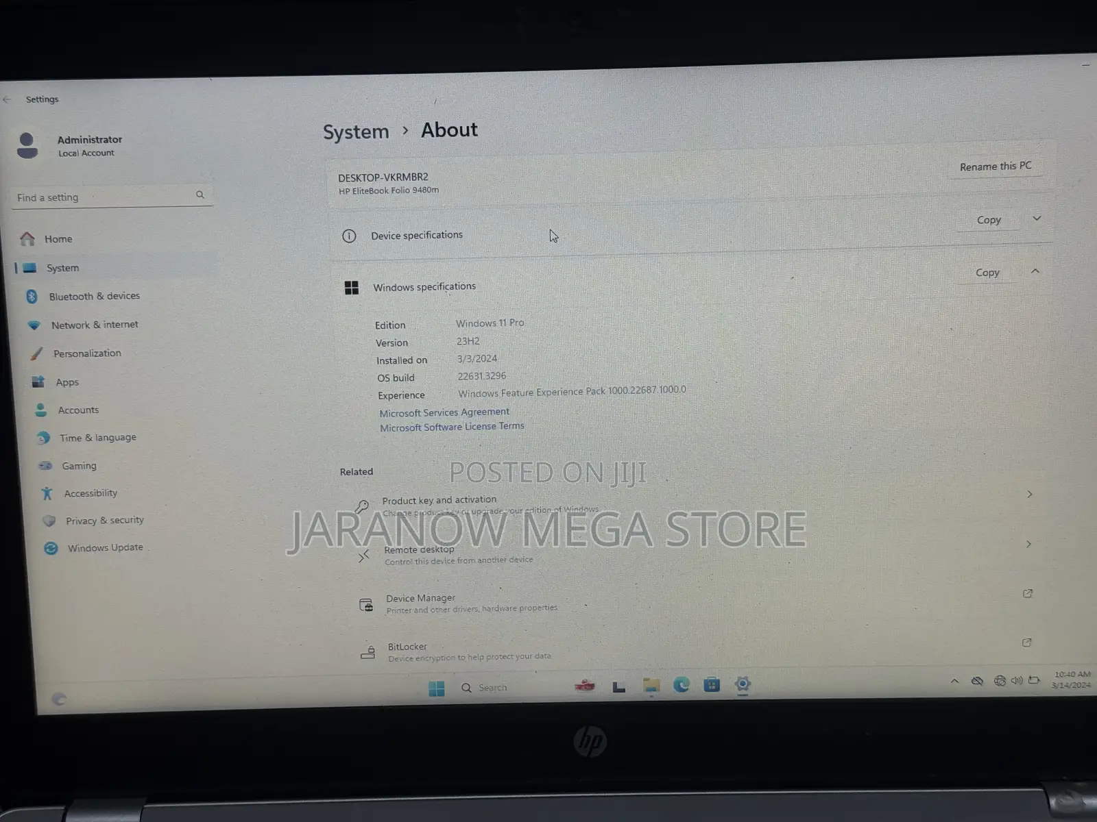 Laptop HP EliteBook Folio 9480M 8GB Intel Core i7 SSD 256GB
