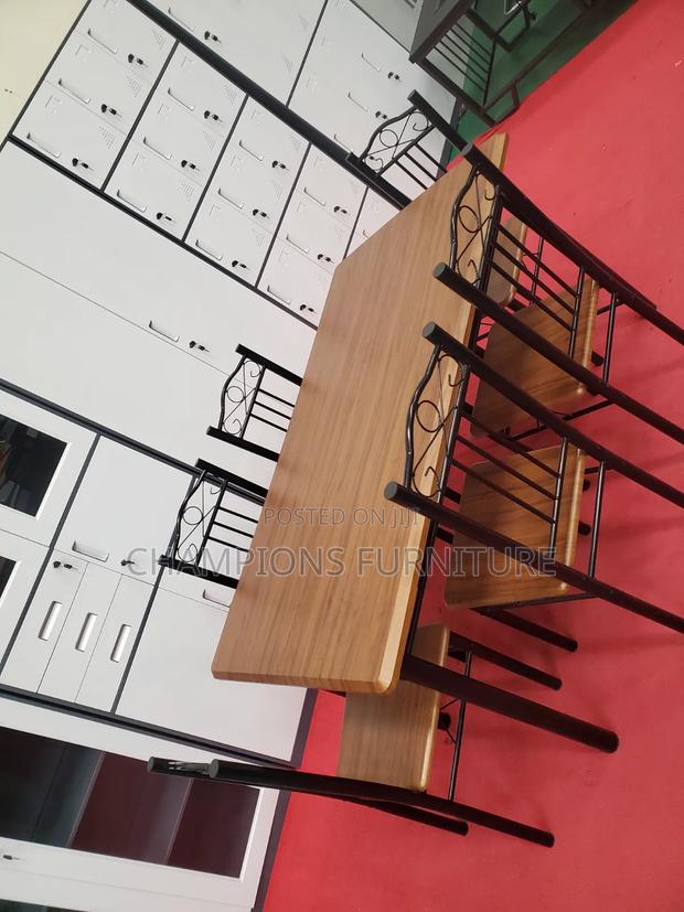 Brown 6-Seater Dining Set - thumbnail 2