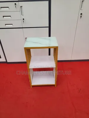 3-Tier Marble Top Accent Stand