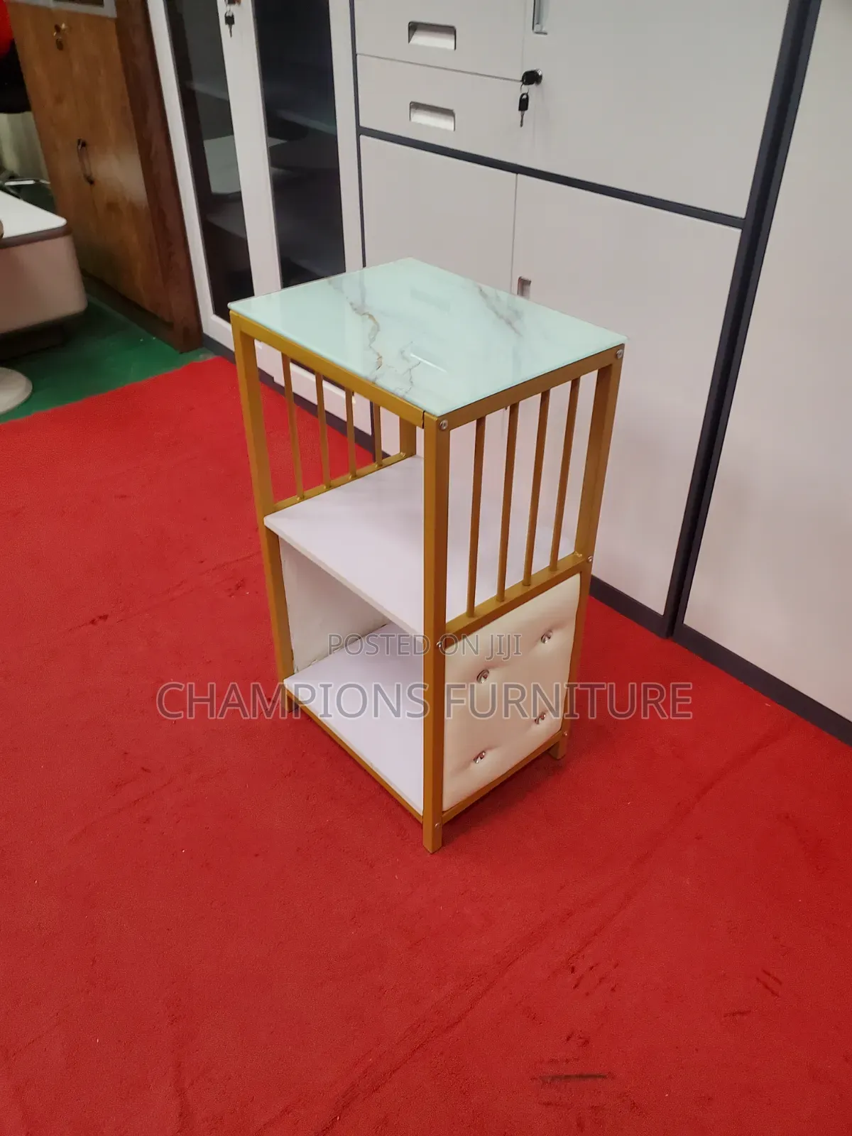 3-Tier Marble Top Accent Stand