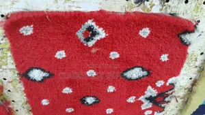 10mm Vip Red With Diamond Prints Wall to Wall Carpets