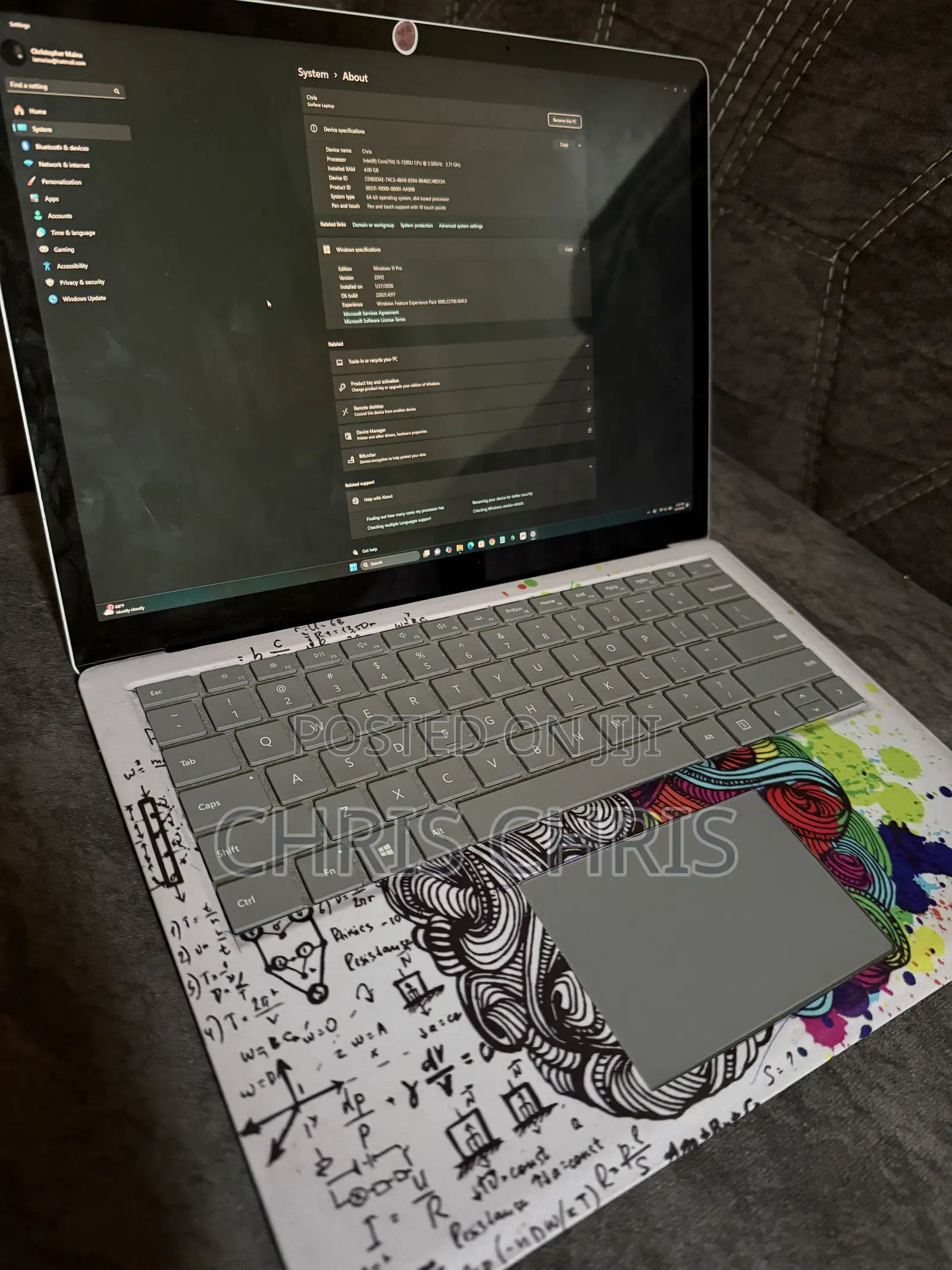 Laptop Microsoft Surface 4GB Intel Core i7 SSD 128GB