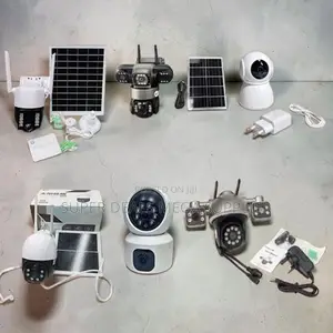 360-Degree Rotation 4G Wifi Rotating Dual Triple Lens Solar Cameras