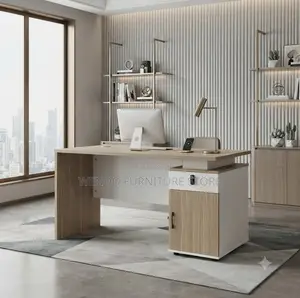 Office Desk; 1400MM Executive Home Office Drawered Desk