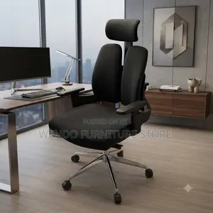Office Chairs; Executive Black Modern Pioneers Senior Orthopedic Chair