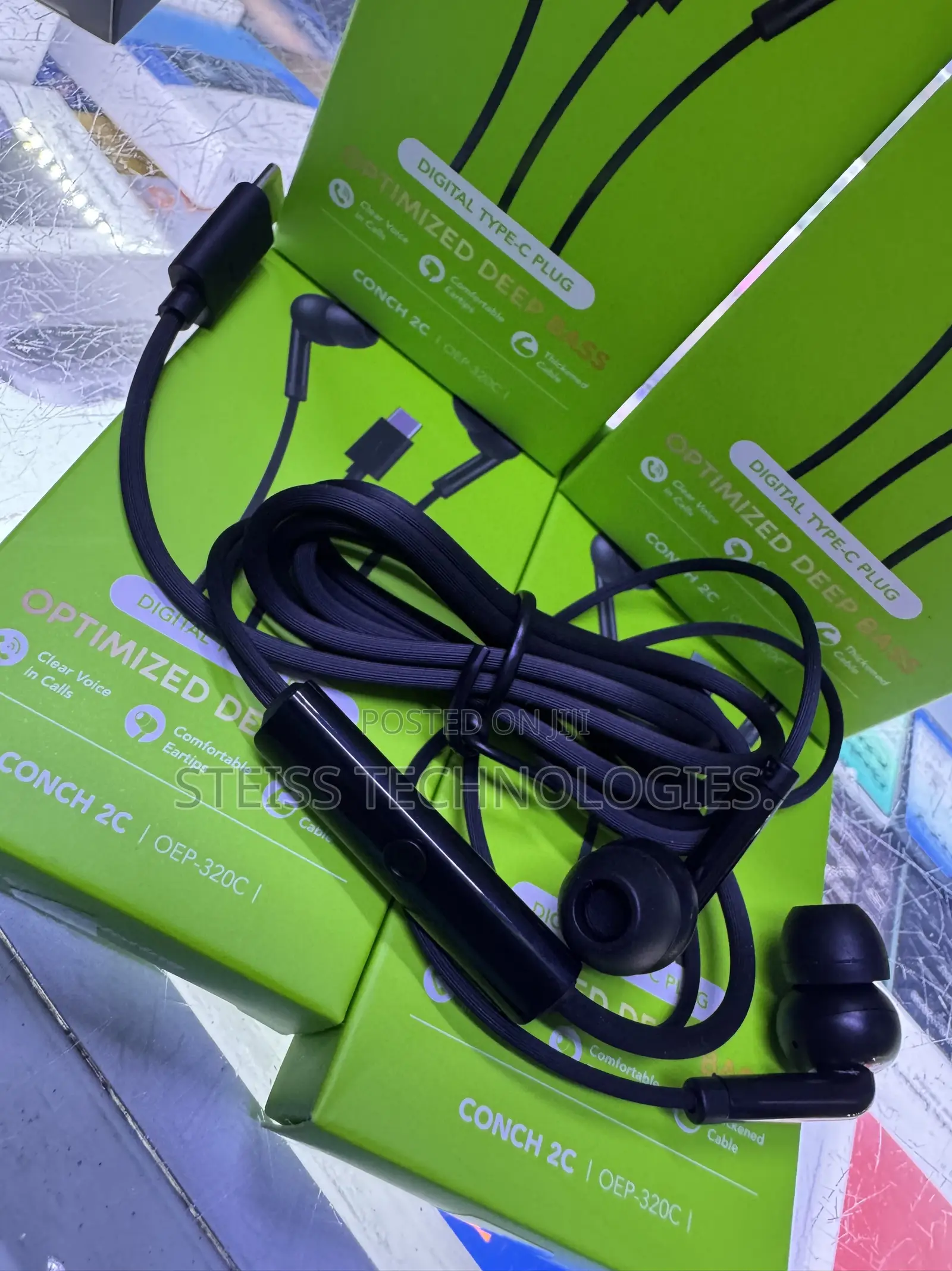 Type C Oraimo Wired Headsets.