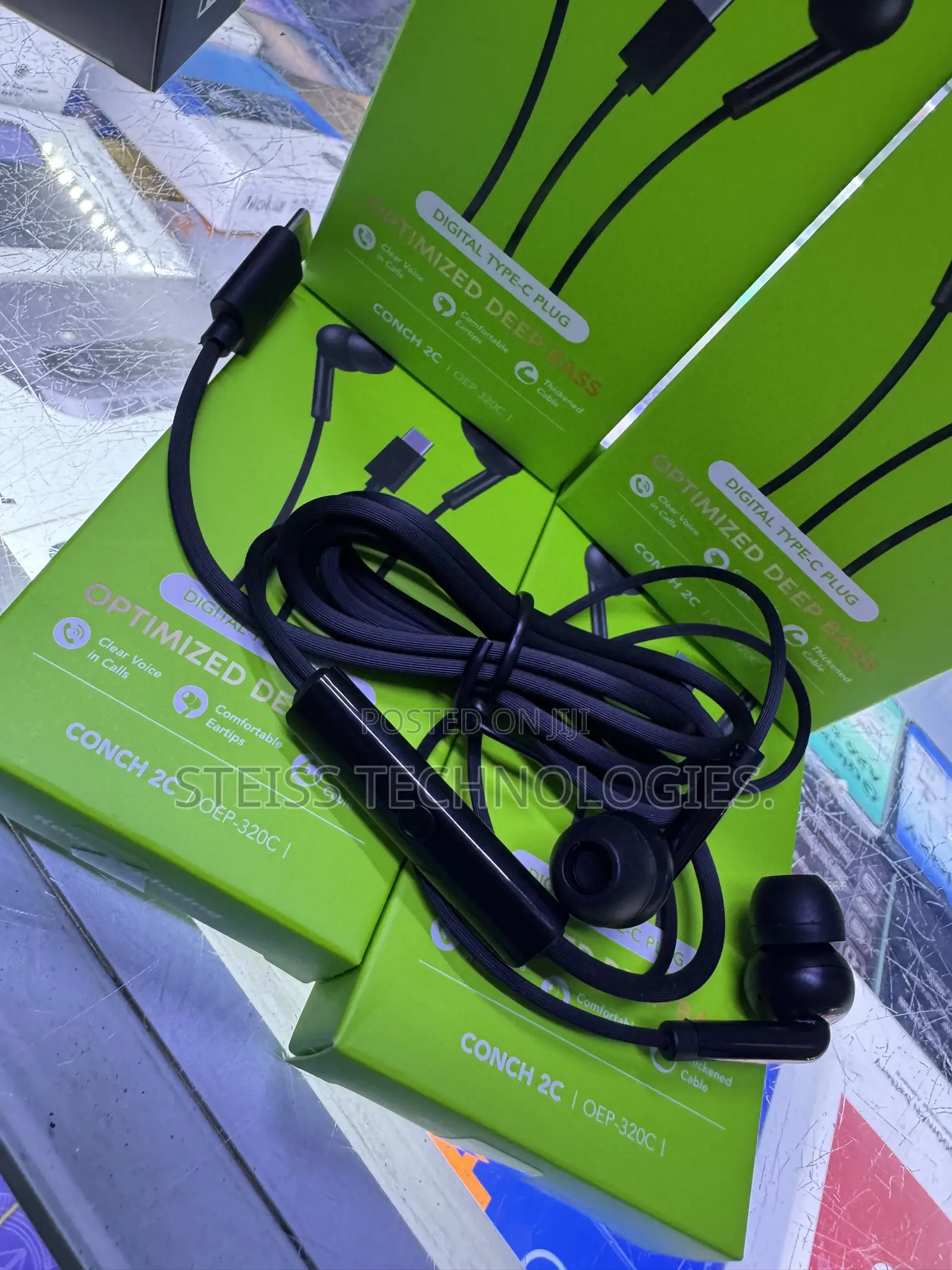 Type C Oraimo Wired Headsets.