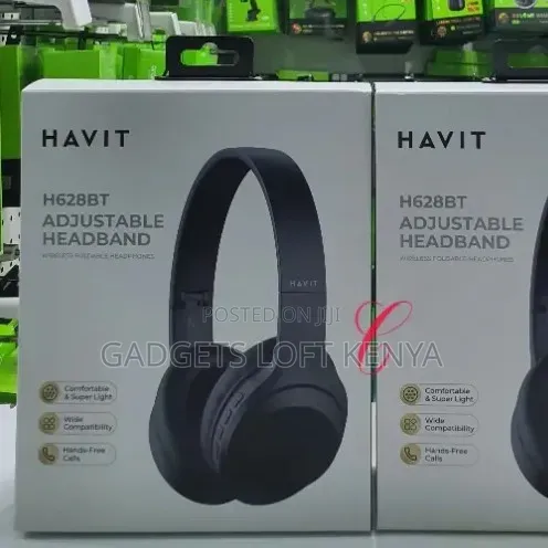 Havit H628BT Adjustable Headband Wireless Foldabl Headphones Available