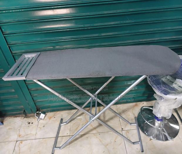 Premium Metallic Ironing Board – Adjustable Height Extra Stability - main view