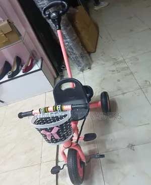 Kids Tricycle With Push Handle,Deluxe Children's Tricycl