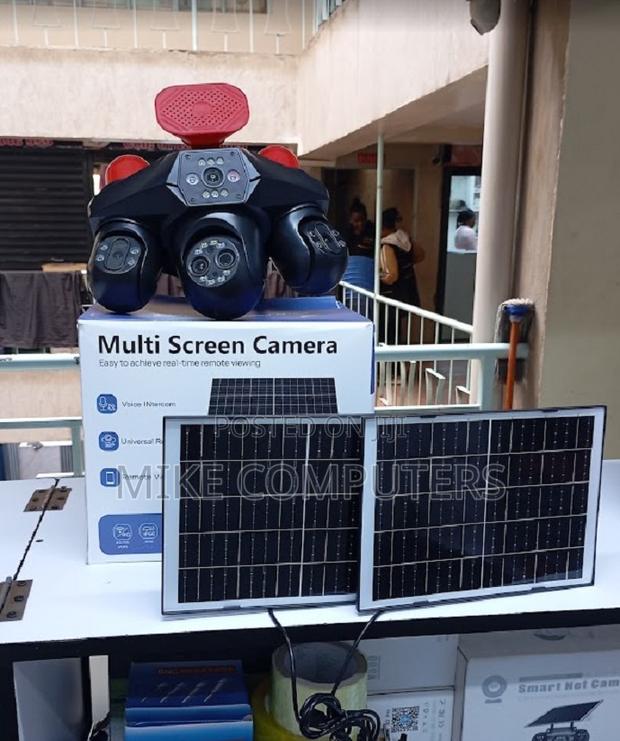 4 Lens Solar 4g CCTV Camera – Wireless PTZ Security System - main view