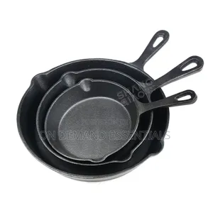 3pcs Non-Stick Cast Iron Pan Set
