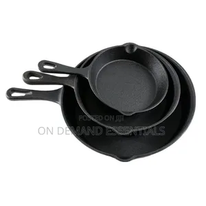 3pcs Non-Stick Cast Iron Pan Set