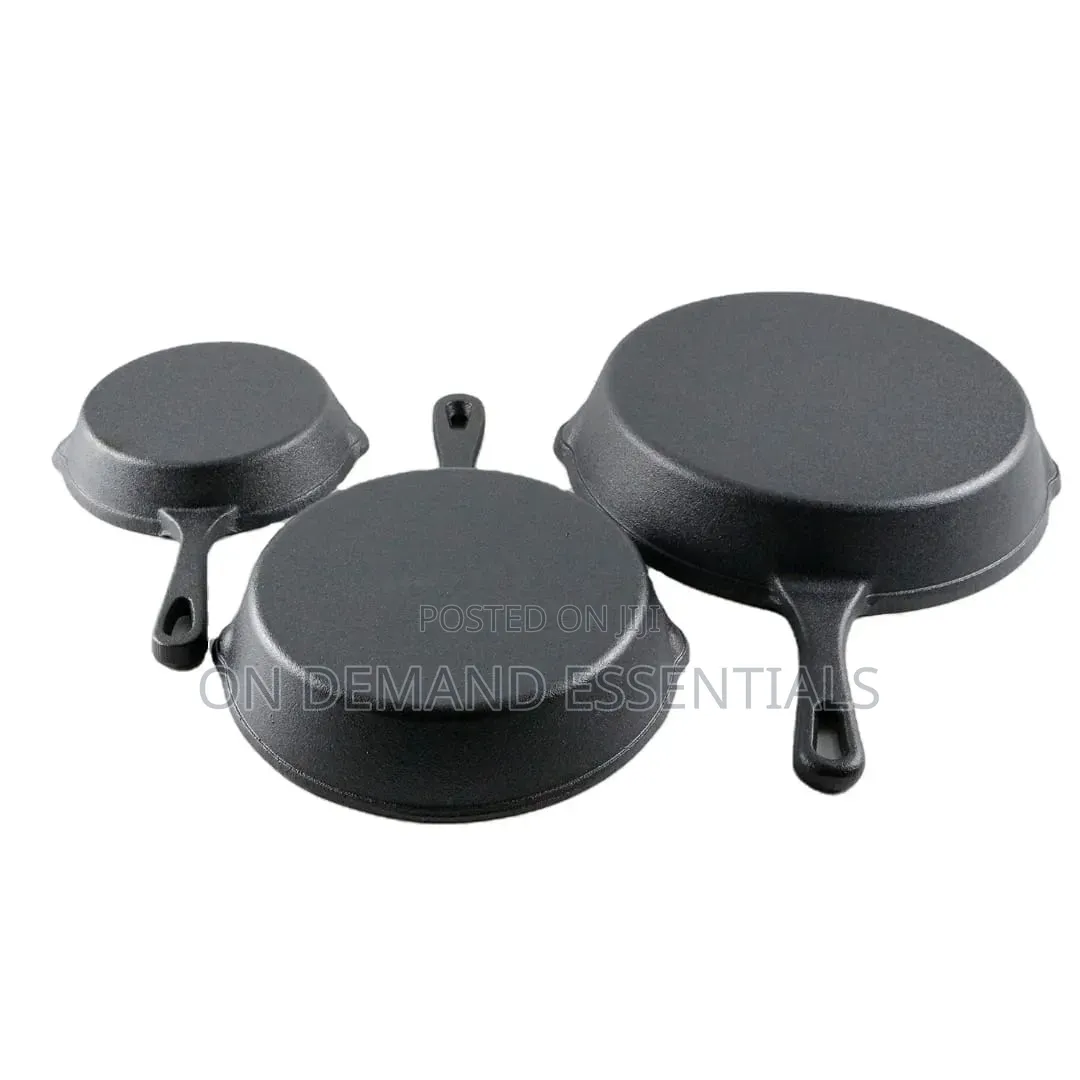 3pcs Non-Stick Cast Iron Pan Set