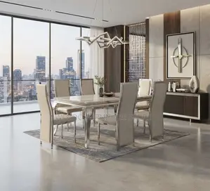 Dining Set; Six Seaters Golden Home Dining Room Set