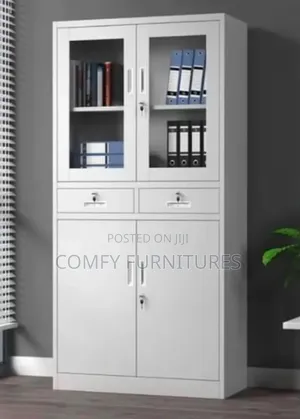 Metallic File Cabinet With Safe