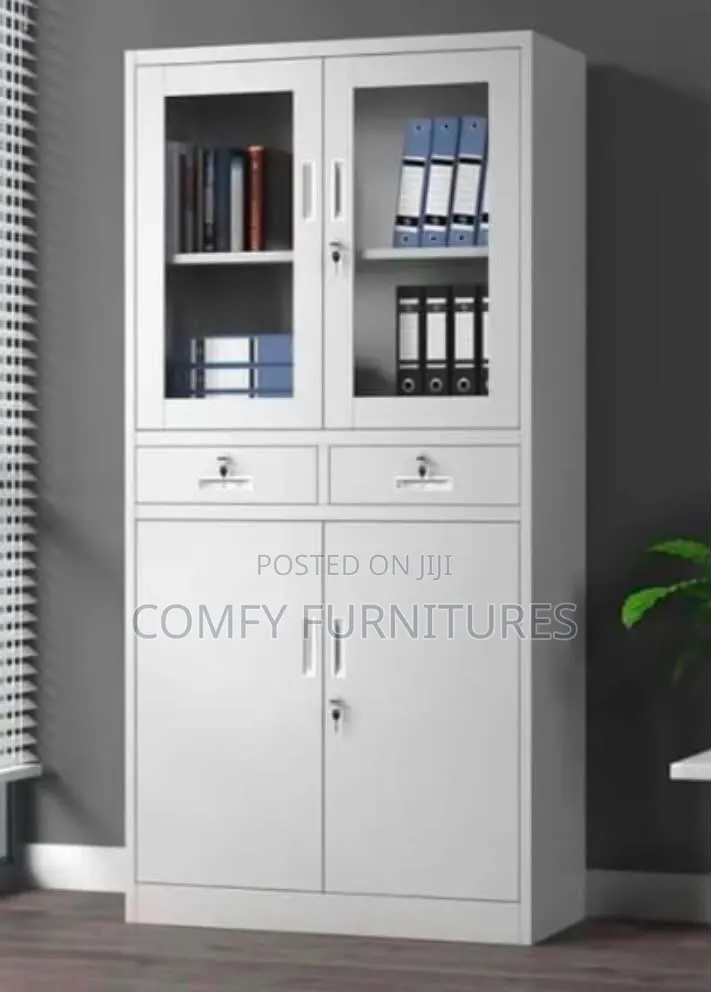 Metallic File Cabinet With Safe
