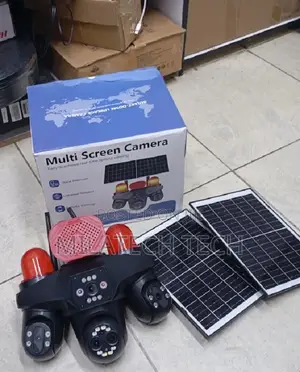 4 Lens 4G Solar Security Camera PTZ Auto Tracking With Siren