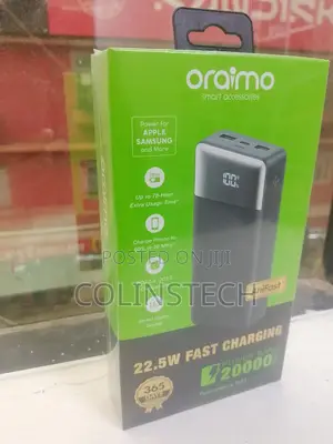 :
Oraimo PowerNova Q21 20000mAh 22.5W Fast Charging Power Bank
