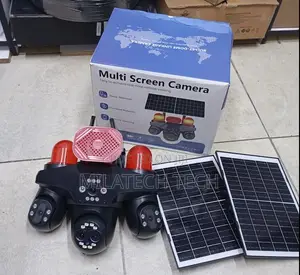 4 Lens Solar CCTV Camera No WiFi 4G SIM Supported