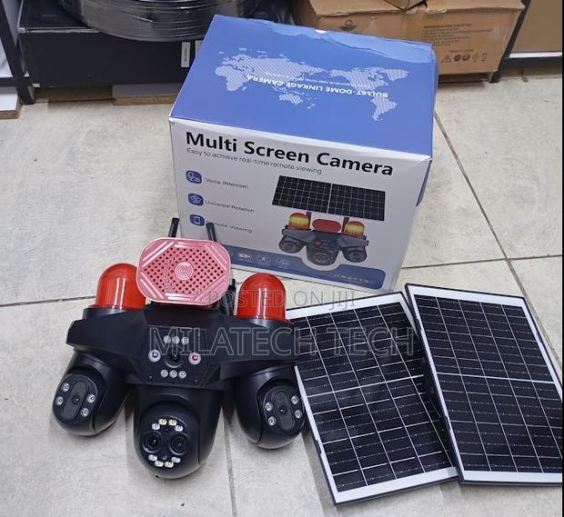4 Lens Solar CCTV Camera No WiFi 4G SIM Supported - main view