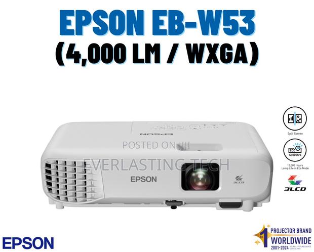 Epson EB-W53 WXGA 4000 Lumens Projector - thumbnail 2