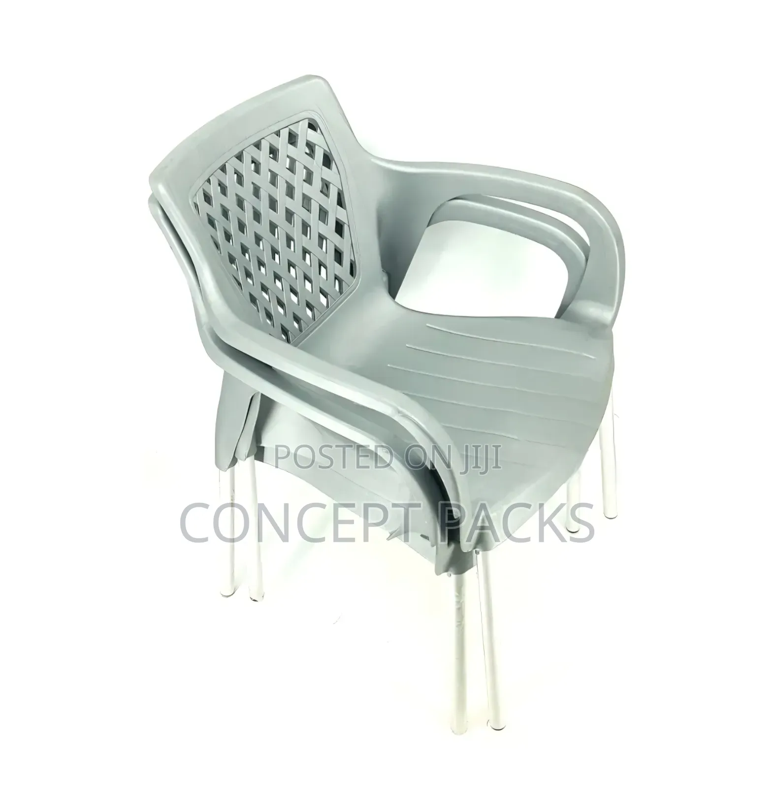 Gray Comfortable Plastic Chair.