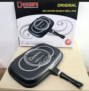 Dessini 40cm Die Casting Double Grill Pan – Non-Stick Pressure