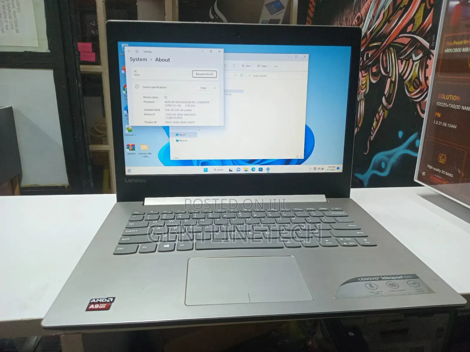 Laptop Lenovo IdeaPad 320 8GB AMD SSD 128GB