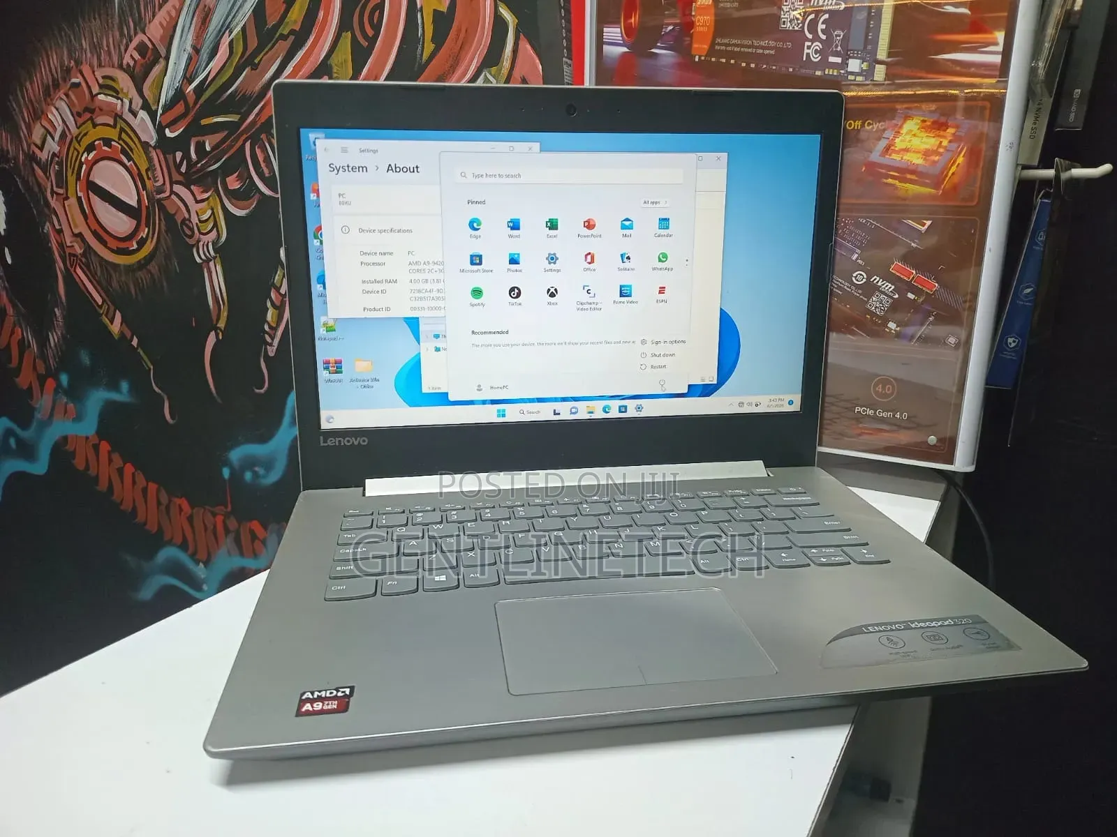 Laptop Lenovo IdeaPad 320 8GB AMD SSD 128GB