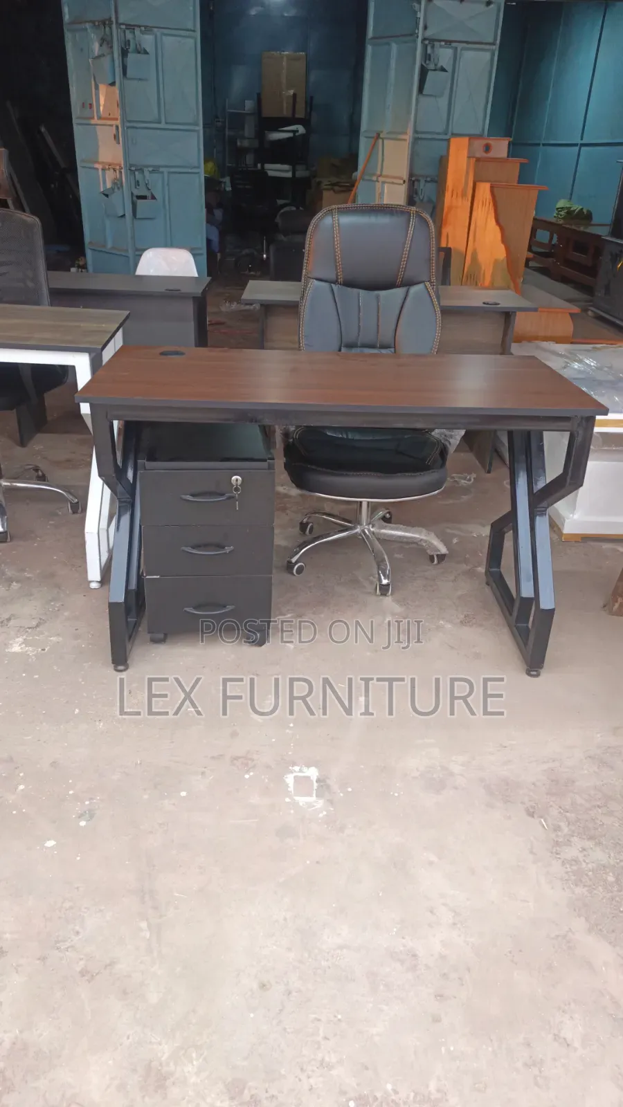 1.2m Metallic Frame Table Combo