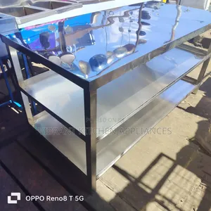 Three-Tier Full-Length Stainless Steel Table